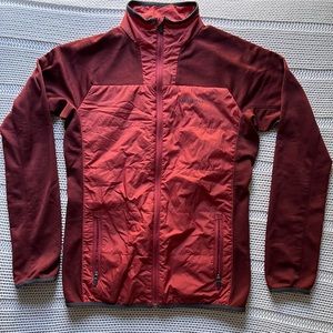 Merrell Rust Colored Zip Up Jacket Small Select Regulate Lightweight Packable